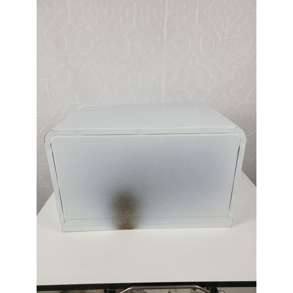Vintage KCO Canada Bread Box White MCM Metal Retro Kitchen Storage Countertop - Picture 14 of 16